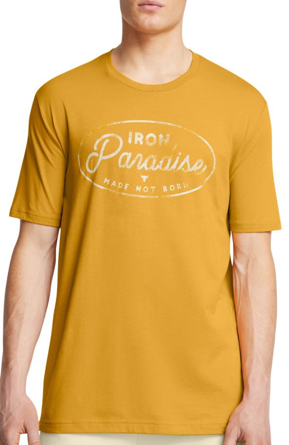 Tričko Under Armour Project Rock Made Not Born T-Shirt Žltá | 1386910-711, 0
