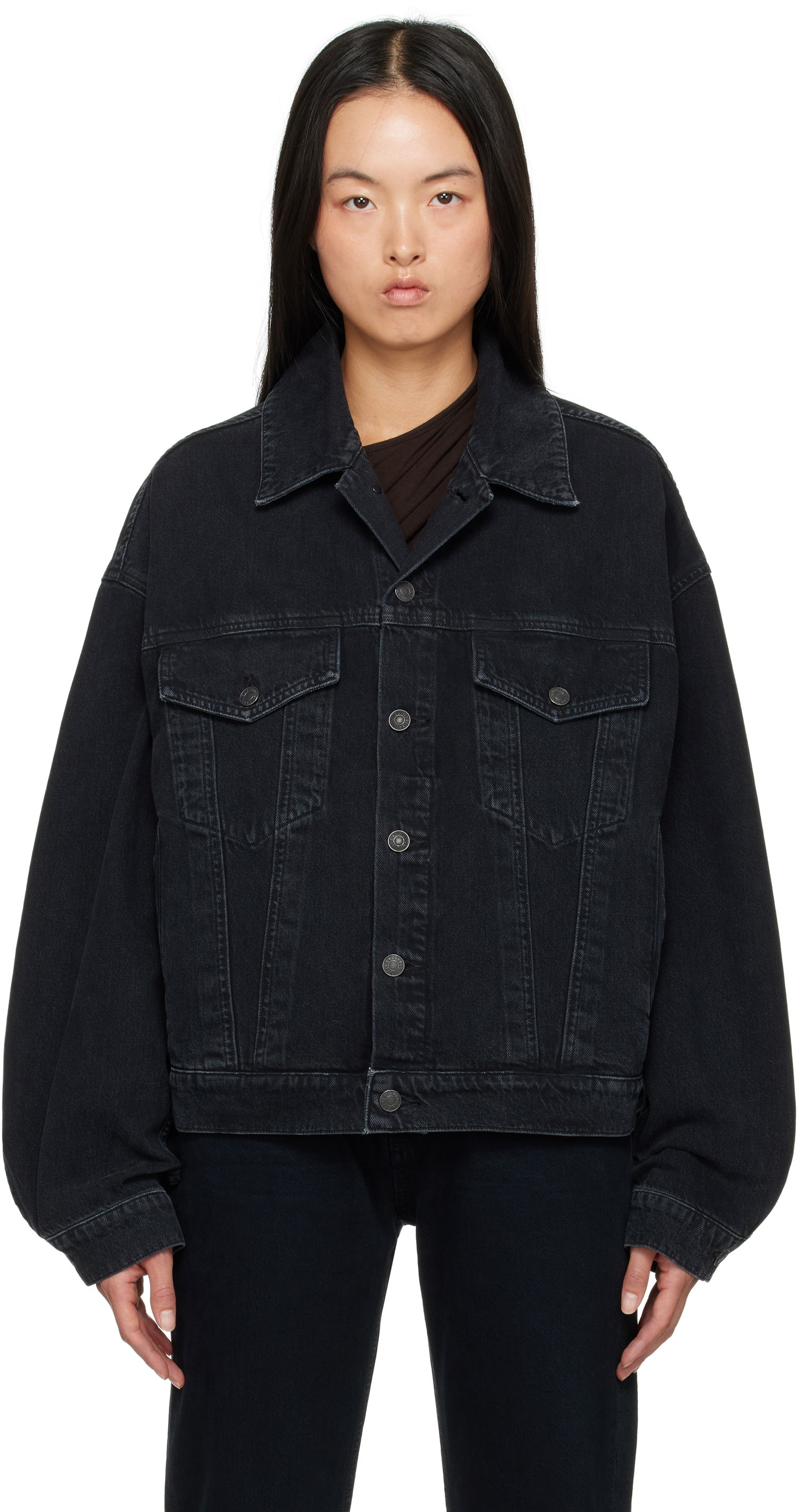 Bunda AGOLDE Dalton Balloon Denim Jacket Čierna | A5043-1557, 0