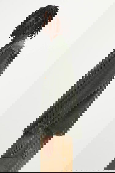 Košeľa Carhartt WIP Flint Long Sleeve Relaxed Fit Cotton Shirt with Classic Collar Zelené | I035837.2ZXXX, 1