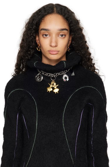 Náhrdelník Chopova Lowena Twin Charm Chain Necklace Metalická | 6517, 1