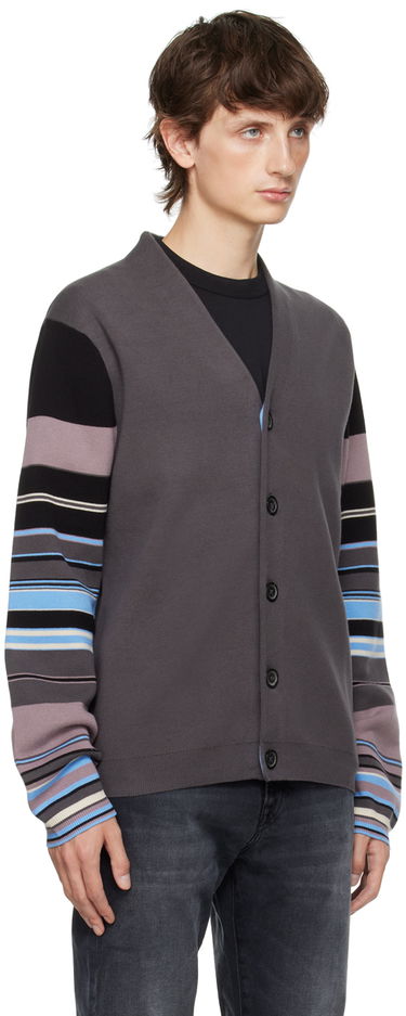 Sveter Paul Smith PS Paul Smith Striped Cardigan Šedá | M2R-235Y-L21866-77, 1