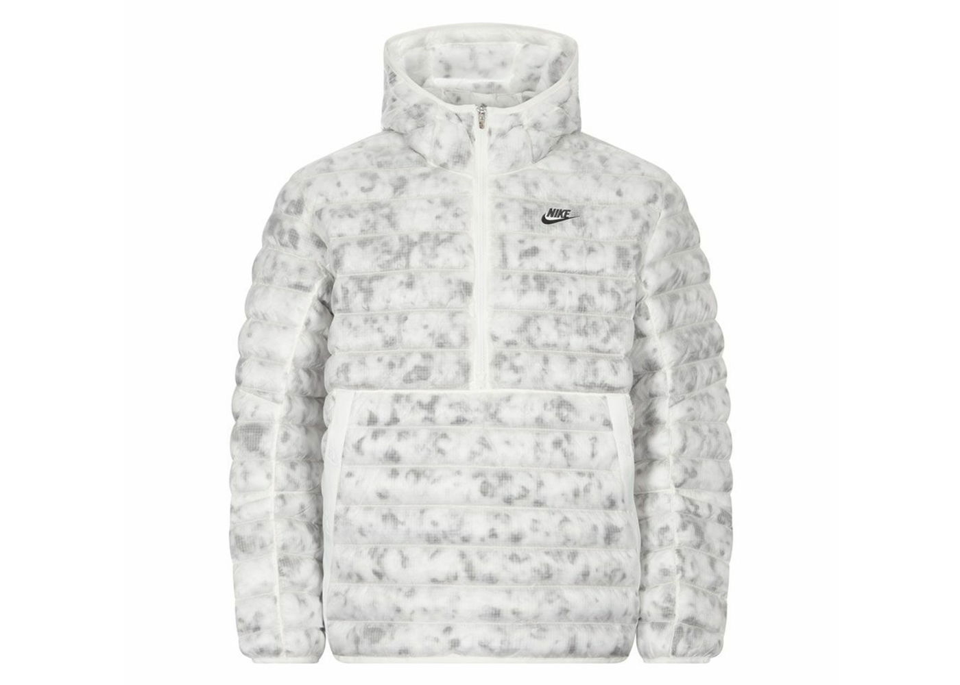 Prešívaná bunda Nike Sportswear Marble Insulation Half-Zip Jacket Biela | DA0396-121, 0