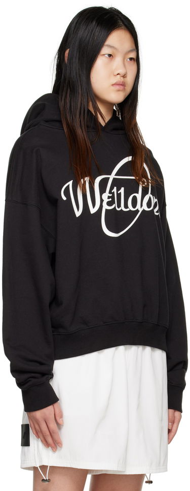 Mikina We11done We11done Circle Logo Hoodie Čierna | WD-TH3-22-813-U-BK, 1