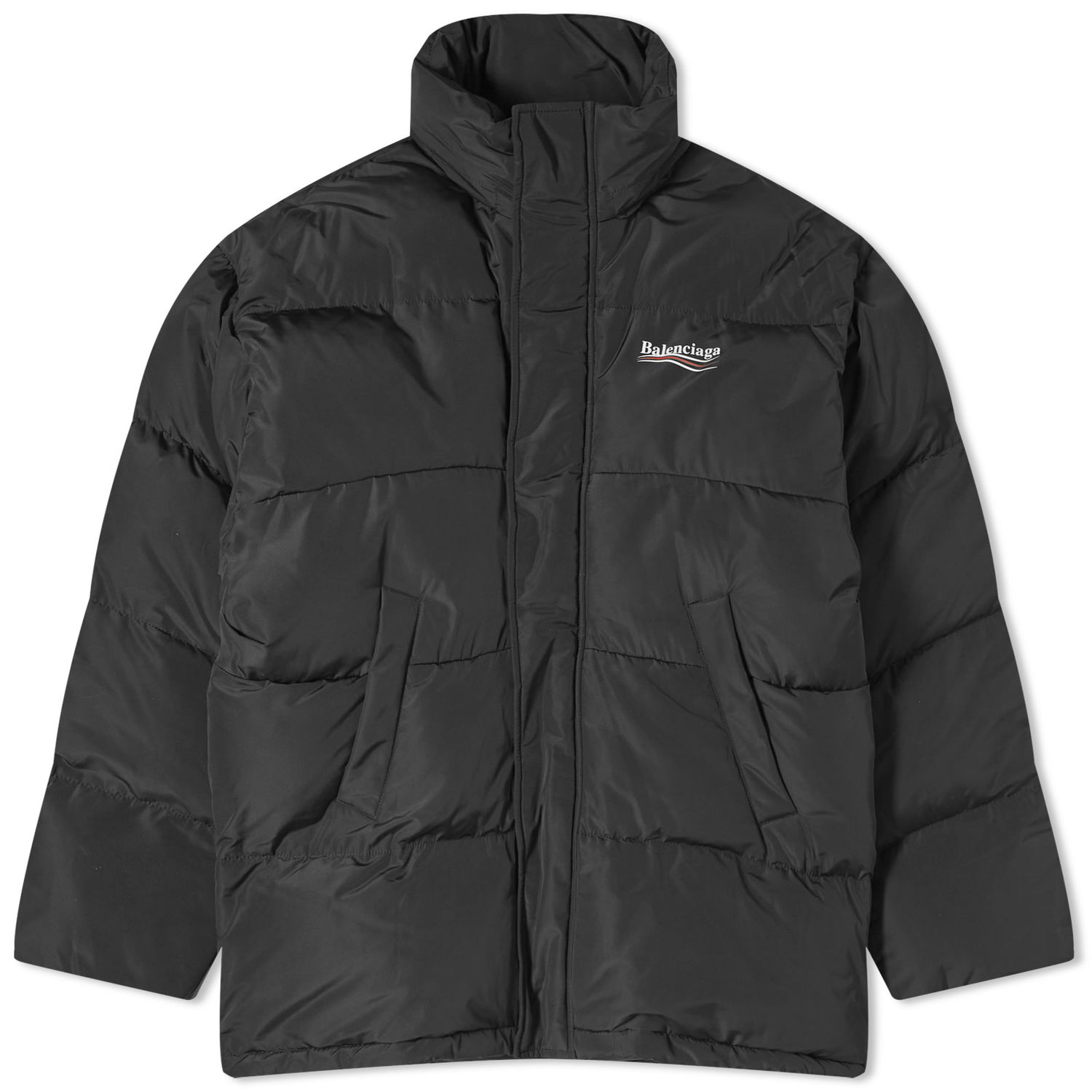 Prešívaná bunda Balenciaga Political Campaign Puffer Jacket Čierna | 758045-TYD36-1000, 0