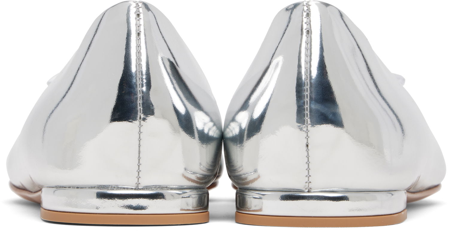 Tenisky a topánky Gianvito Rossi Metallic Crystal-Embellished Jaipur Ballerina Flats Metalická | G22131-05RIC-MET, 1