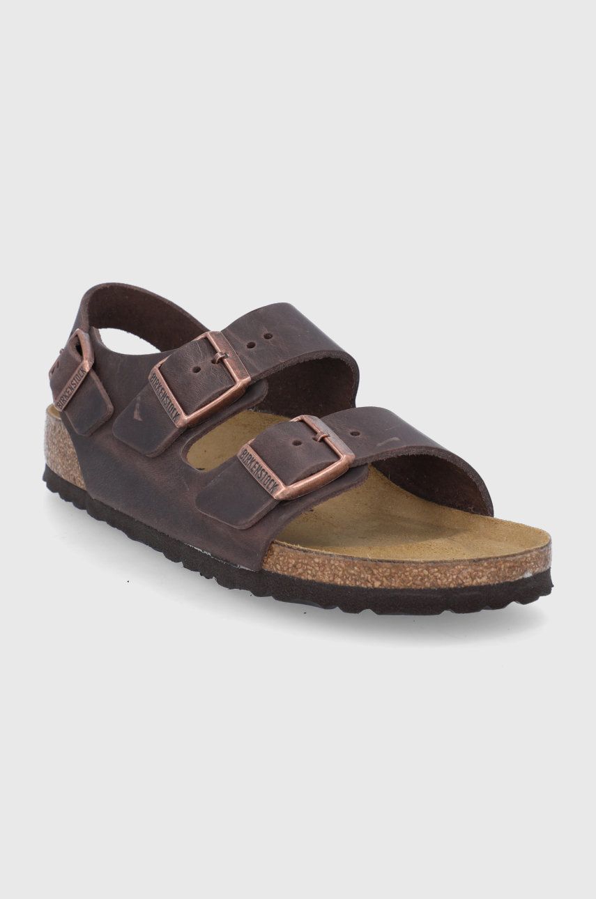 Tenisky a topánky Birkenstock Milano Leather Hnedá | 34873, 1