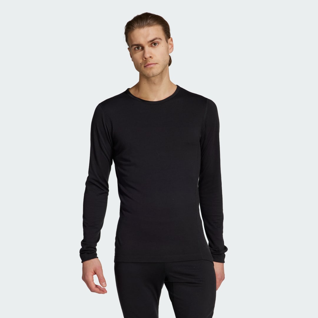 Tričko adidas Originals Xperior Merino 200 Baselayer Čierna | HZ8563, 0