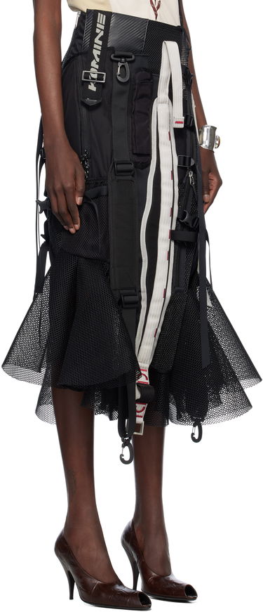 Sukňa Junya Watanabe Junya Watanabe Multi Fabrics Mix Midi Skirt Čierna | JO-S016-051-1, 1