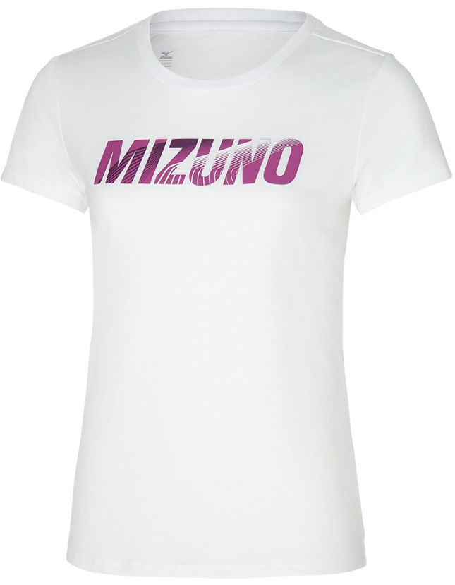 Tričko Mizuno Graphic Tee Biela | k2ga2702-01