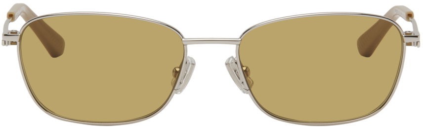 Slnečné okuliare Bottega Veneta Split Rectangular Sunglasses Šedá | BV1300S, 0