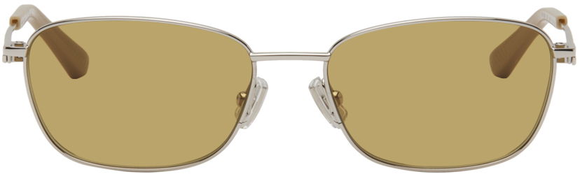 Slnečné okuliare Bottega Veneta Split Rectangular Sunglasses Šedá | BV1300S