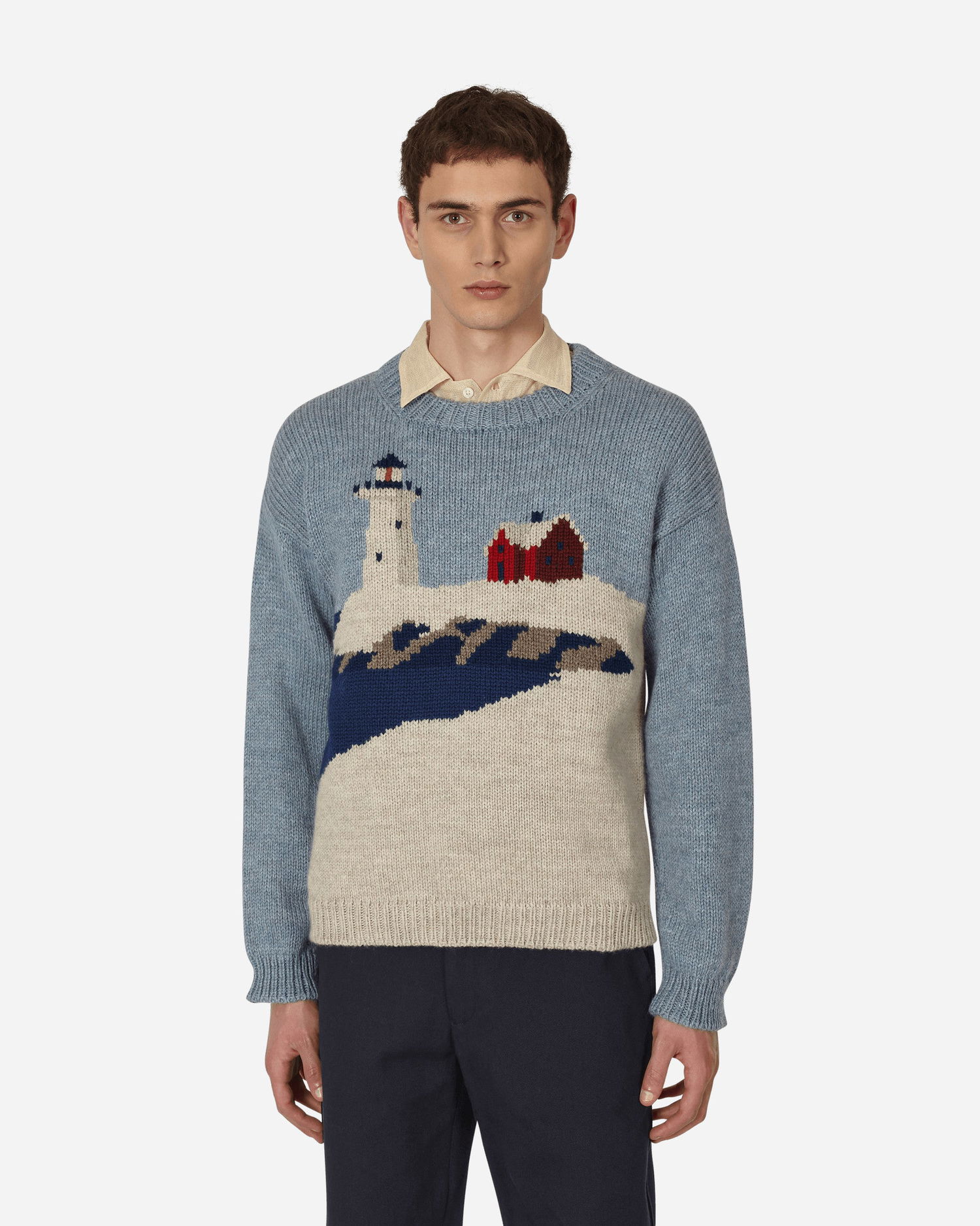 Sveter Bode Highland Lighthouse Sweater Modrá | MRF22KT001 MULTI, 1