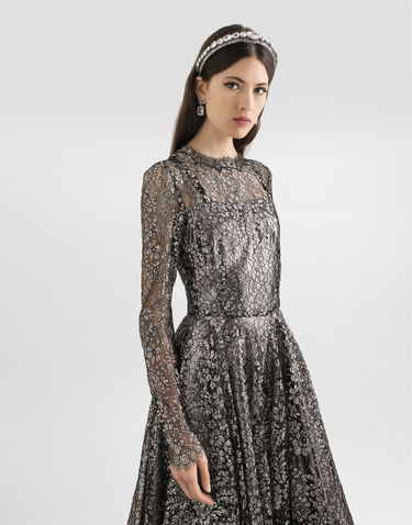 Šaty Dolce & Gabbana Lamé Lace Dress Collection Metalická | F6TJOTILMCFS0998, 3