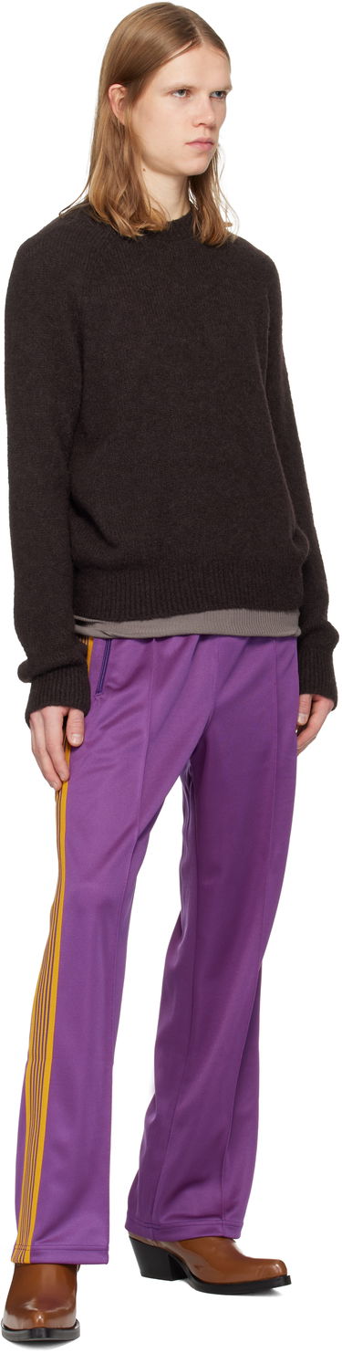 Tepláky Needles Poly Smooth Straight-Leg Side-Stripe Track Pants with Embroidered Logo Fialová | QV307, 3