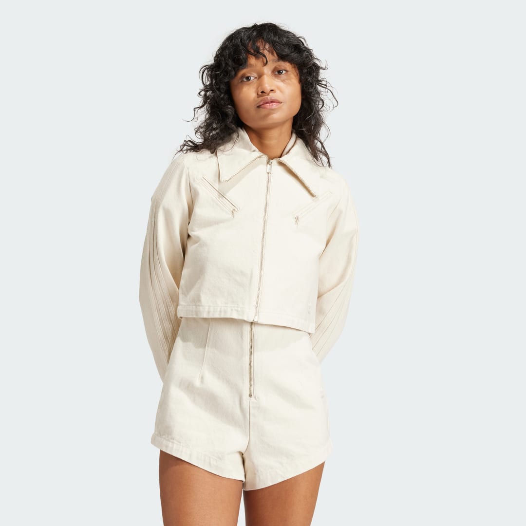 Mikina adidas Originals Fashion Montreal Denim Track Top Béžová | IS3583, 0