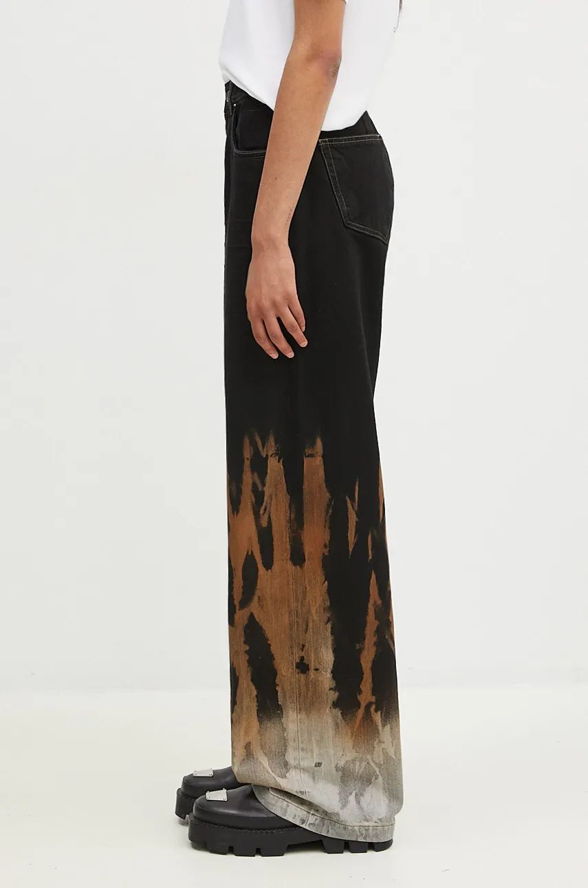 Džínsy Rick Owens Geth High Waist Jeans Čierna | DS02D2305.BSUN, 1