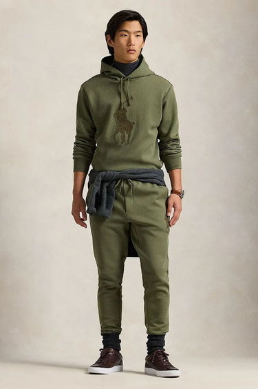 Mikina Polo by Ralph Lauren Appliqué Hoodie Zelené | 710957585, 2