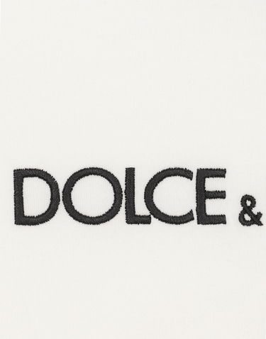 Crop Top Dolce & Gabbana Long-sleeved T-shirt With Logo Biela | F8U47ZGDBZVW0111, 2