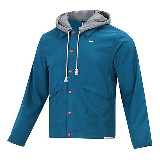 Vetrovka Nike Therma-FIT Standard Issue Fleece Lined Coach Jacket Modrá | DA6858-404, 0