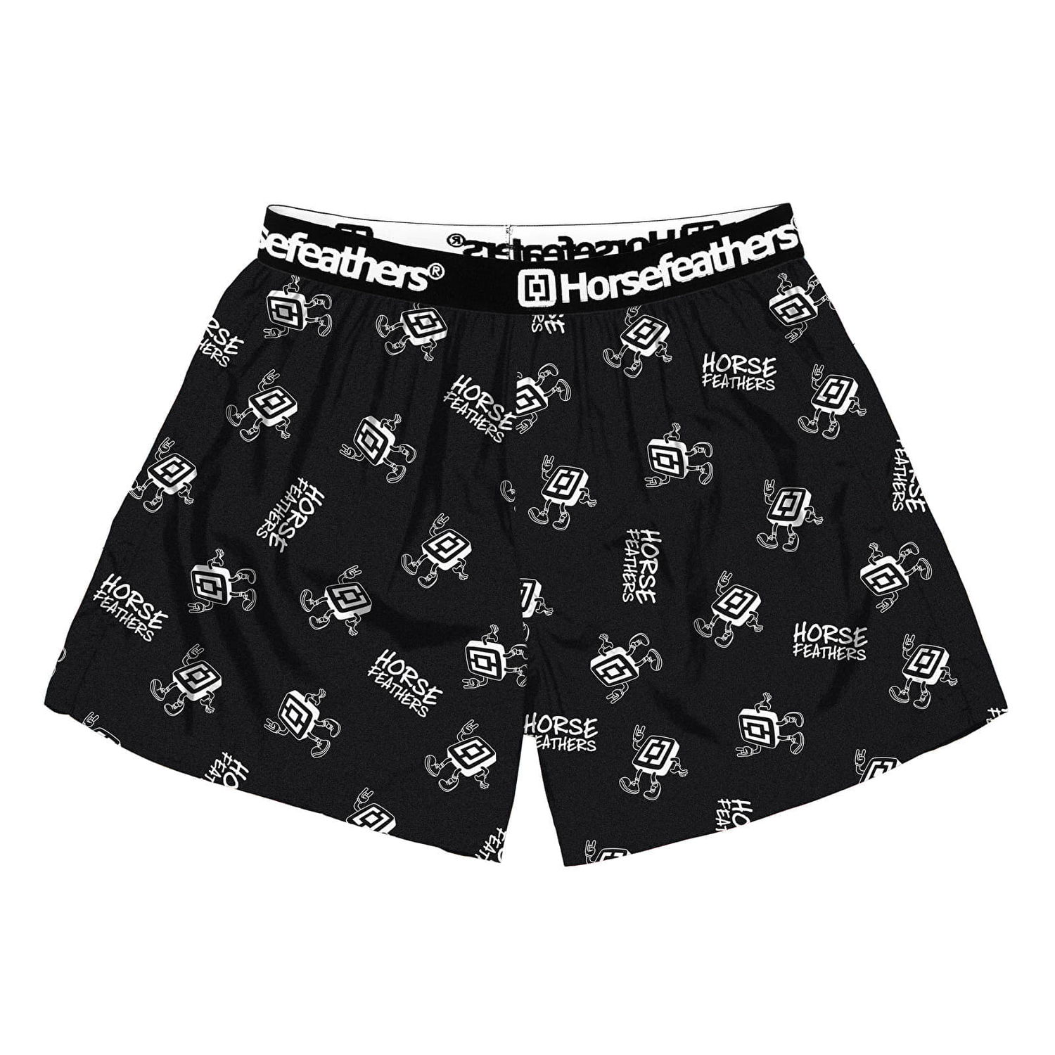 Boxerky Horsefeathers Boxers Frazier Boxer Shorts Logoman Čierna | AM166A, 0