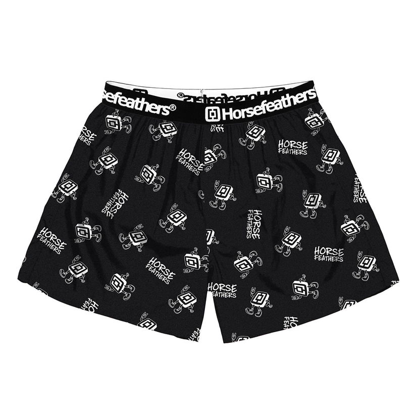 Boxerky Horsefeathers Boxers Frazier Boxer Shorts Logoman Čierna | AM166A