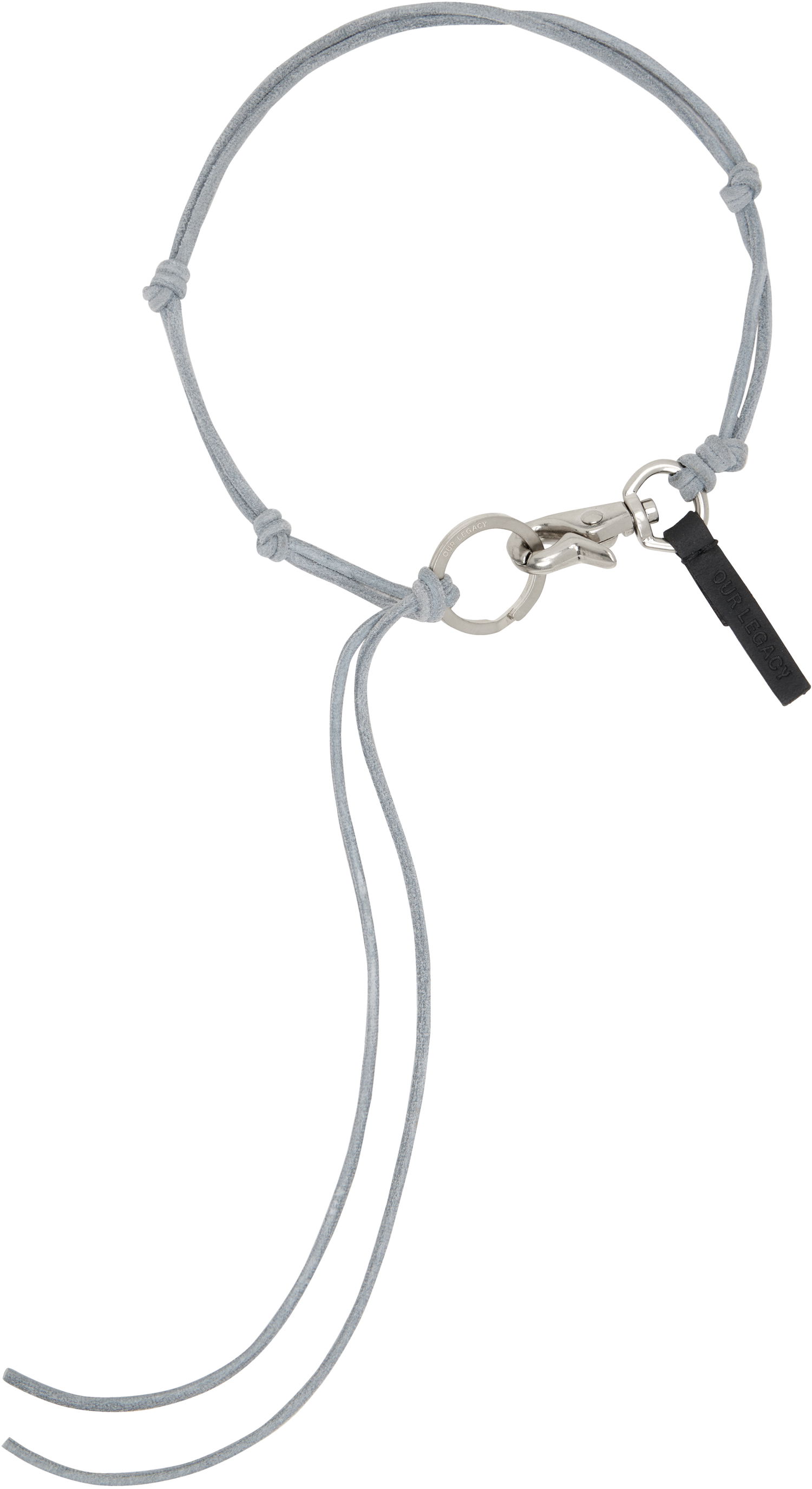 Kľúčenka OUR LEGACY Our Legacy Ladon Suede Necklace Šedá | A2238LBE, 0
