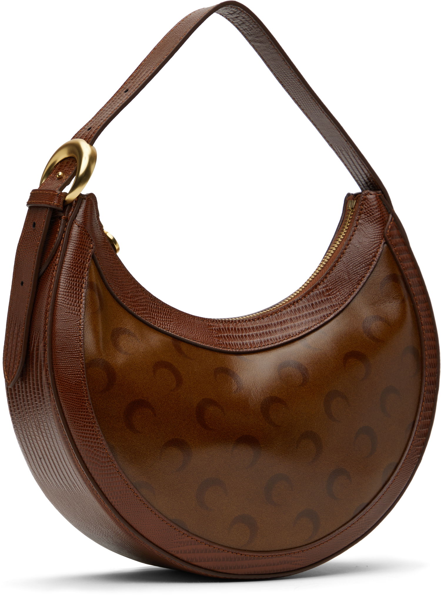 Kabelka Marine Serre Marine Serre Airbrushed Leather Eclips Bag Hnedá | WBA020A CLEA0053, 1