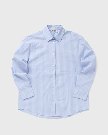 Košeľa ØLÅF Oversized Striped Shirt, L Modrá | W190301, 0