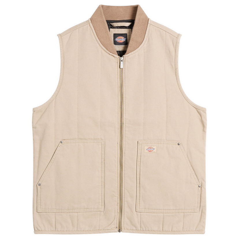Vesta Dickies Quilted Canvas Vest Béžová | DK0A87O40DS1