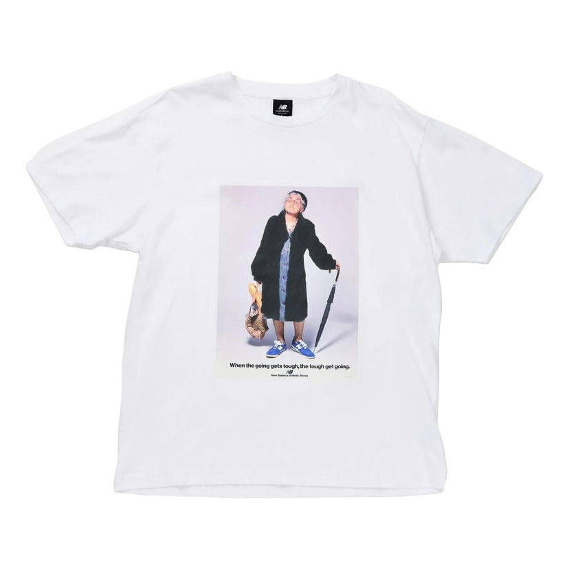 Tričko New Balance Essentials Grandma Graphic Tee Biela | AMT21552-WT