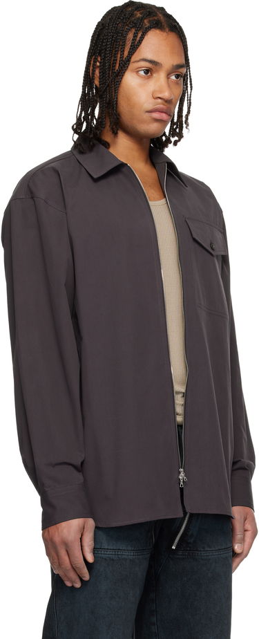 Košeľa Dries Van Noten Dries Van Noten Cotton Zipped Shirt Šedá | 252-020773-2218, 1