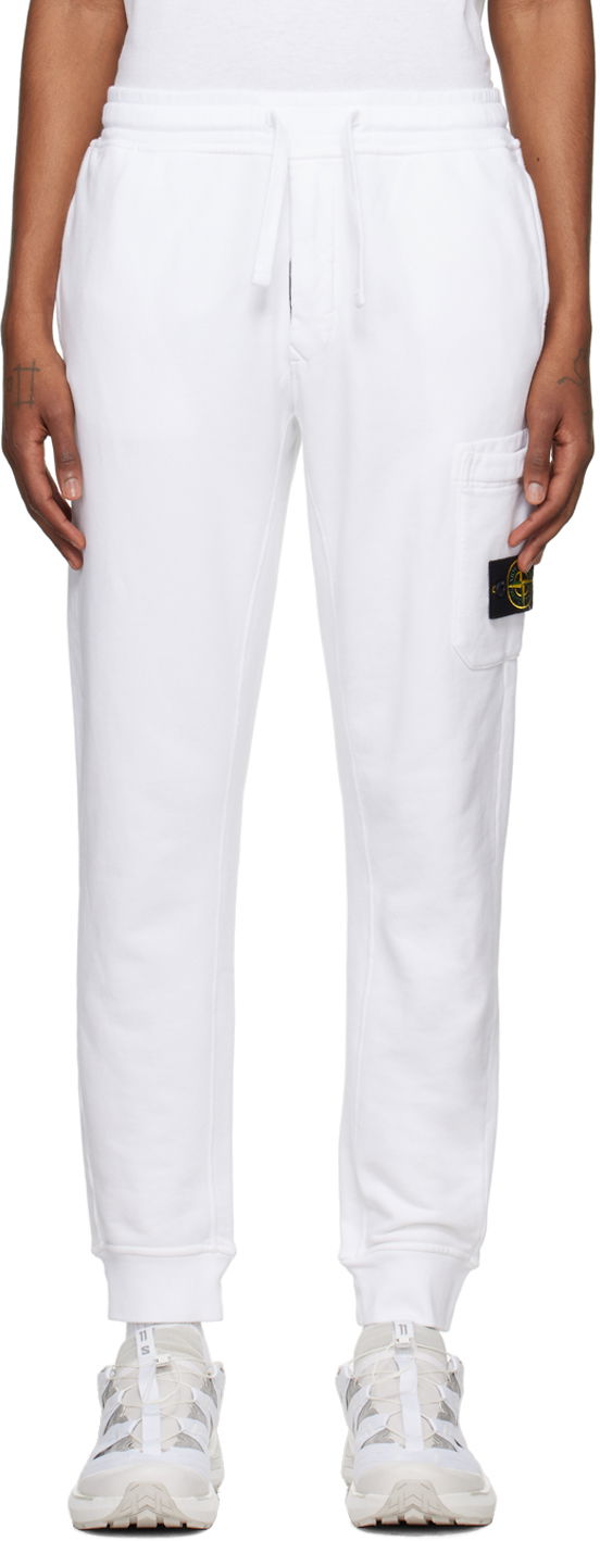 Tepláky Stone Island Patch Sweatpants Biela | 801564551, 0