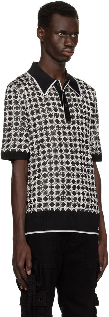 Polo tričko AMIRI Amiri MA Quad Polo Čierna | AMKNPO1058, 1