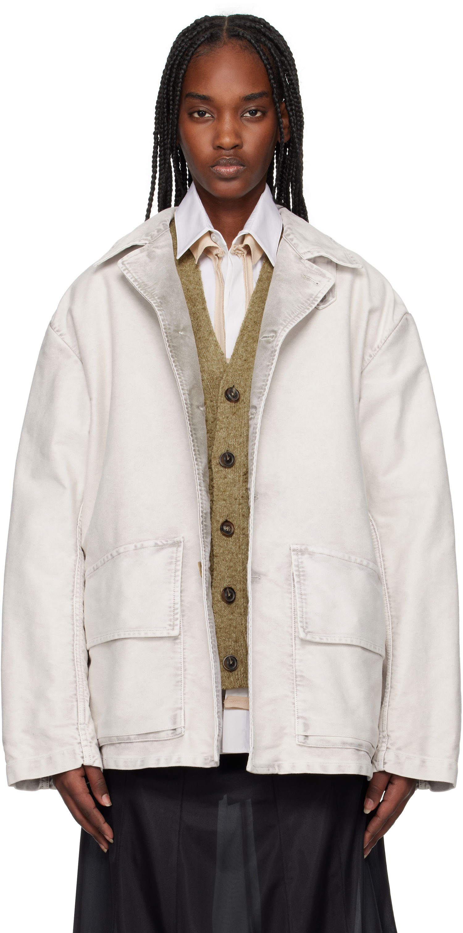 Bunda Maison Margiela Maison Margiela Sports Jacket Biela | S50AM0638 S76543, 0