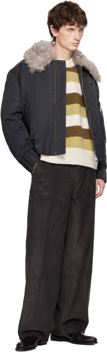 Bomber bunda AMI Nylon Padded Bomber Jacket Čierna | H25UJK821.PA0035, 3