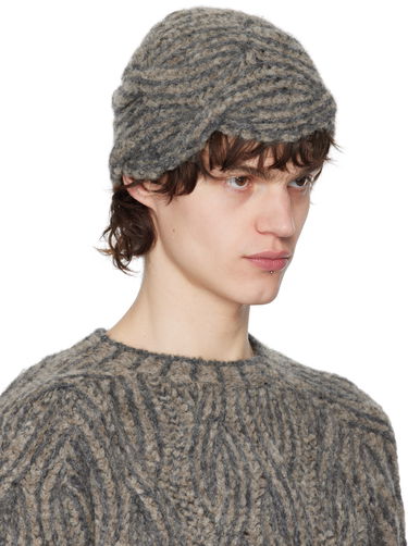 Kulicha Eckhaus Latta Eckhaus Latta Plait Beanie Šedá | 8109-EL-PS25-M - STONE, 1