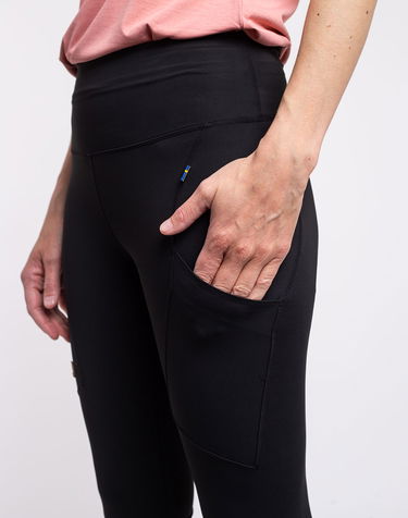 Legíny FJÄLLRÄVEN Abisko Tights Čierna | 84773-550, 3