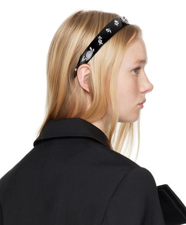 Šperky SHUSHU/TONG YVMIN Edition Zircon Floral Headband Čierna | 25757SLV00NN, 2