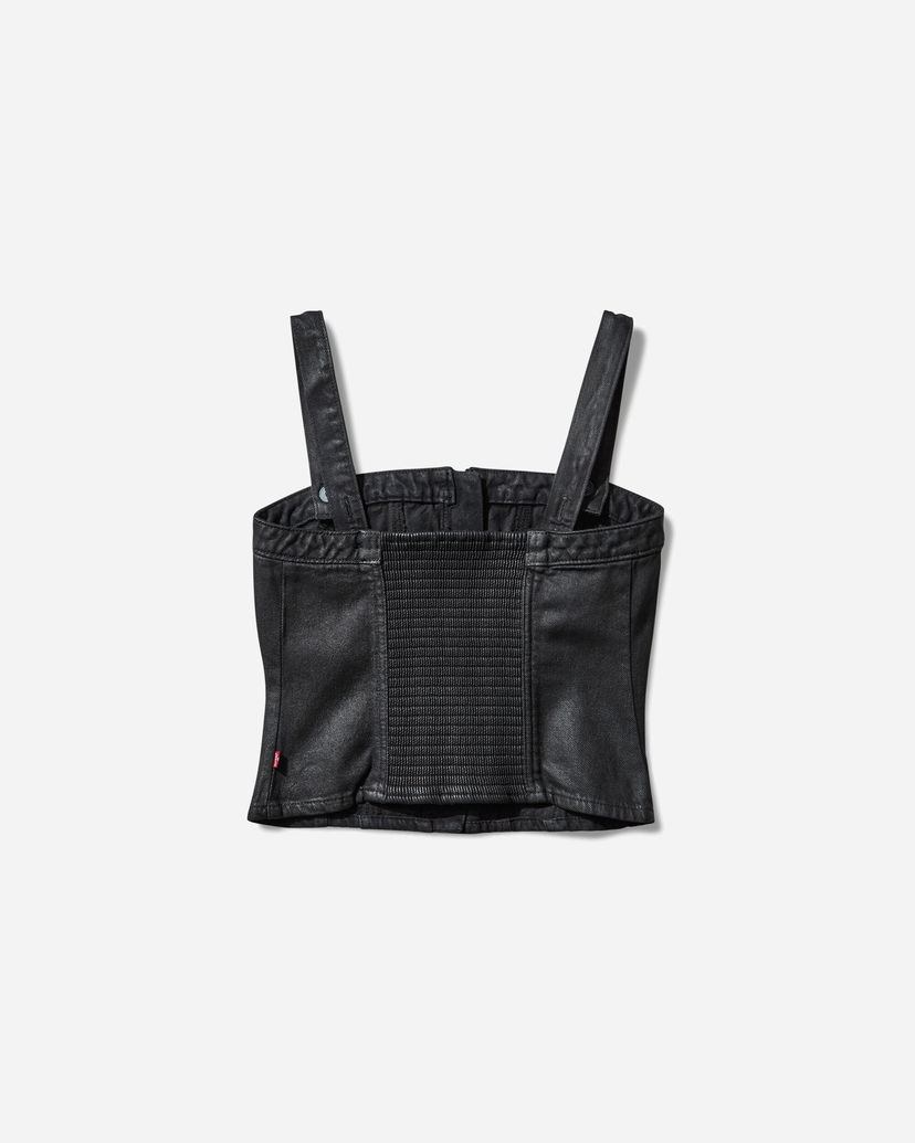 Crop Top Levi's Sculpted Bustier Top Čierna | 001W4 0004
