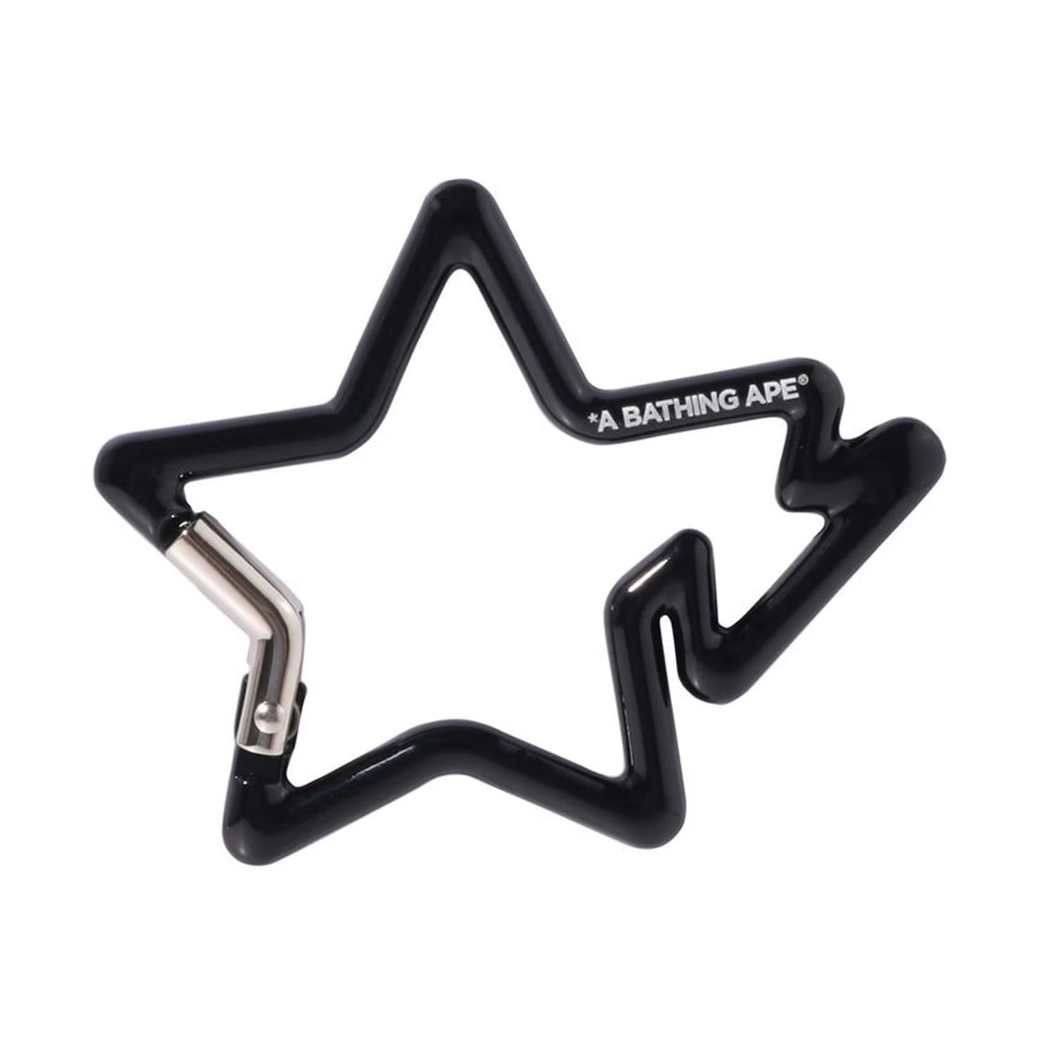 Kľúčenka BAPE A BATHING APE Star-Shaped Carabiner Čierna | 001GDL301012MBLK, 0