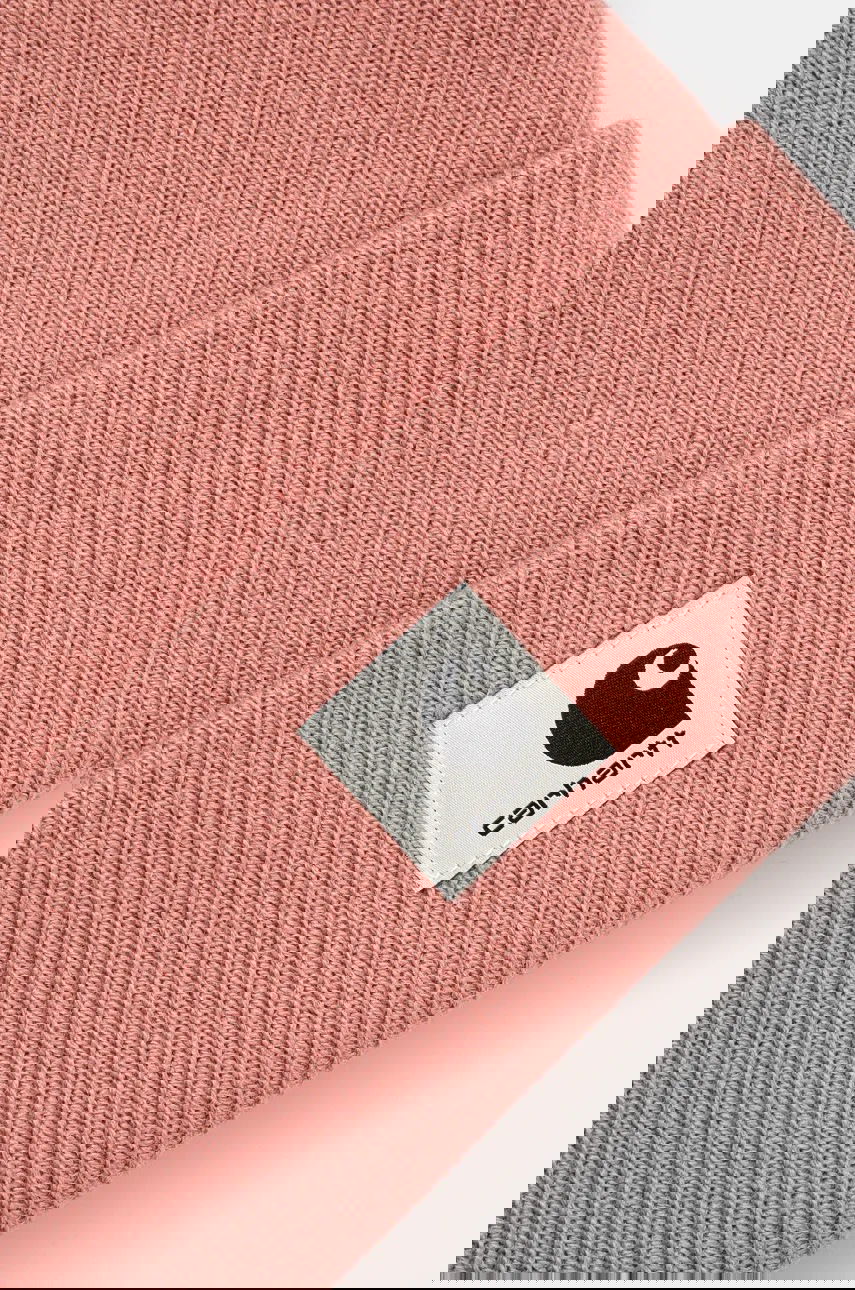 Kulicha Carhartt WIP Knitted Beanie Ashley Ružová | I031970_0WT_XX, 0