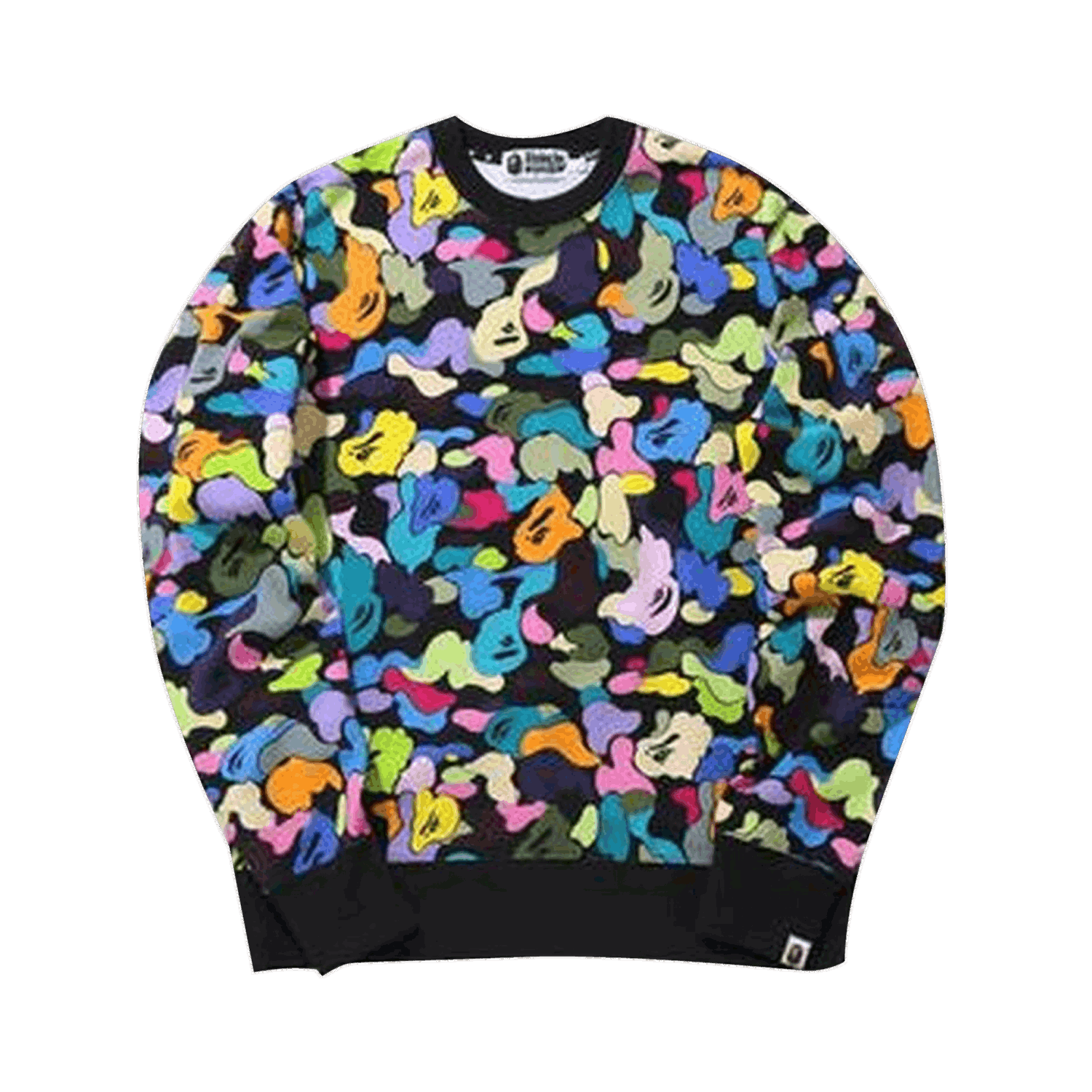 Sveter BAPE Multi Camo Crewneck Čierna | 1G80 113 017 BLACK, 0