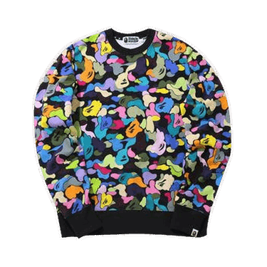 Sveter BAPE Multi Camo Crewneck Čierna | 1G80 113 017 BLACK, 0