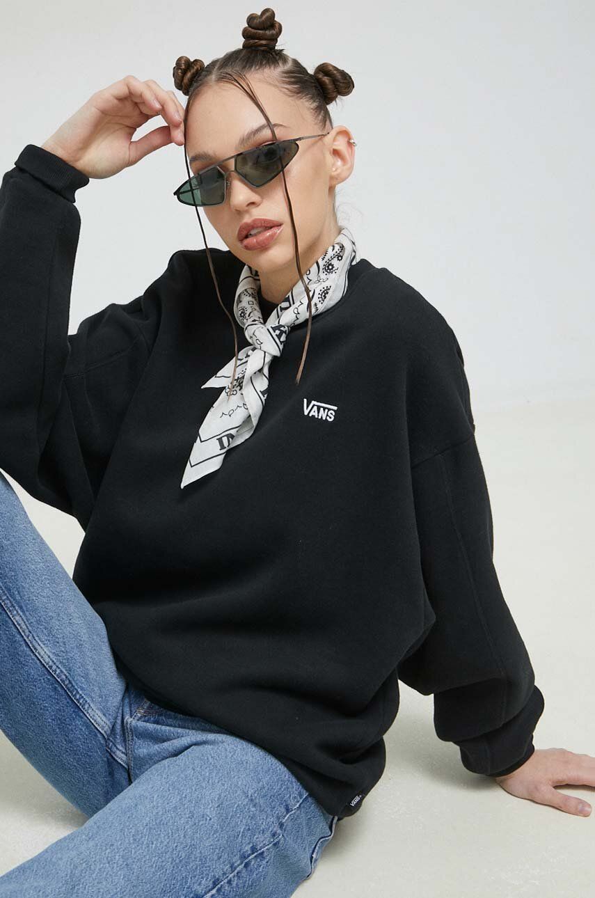 Mikina Vans Crewneck Čierna | VN000458BLK1, 0