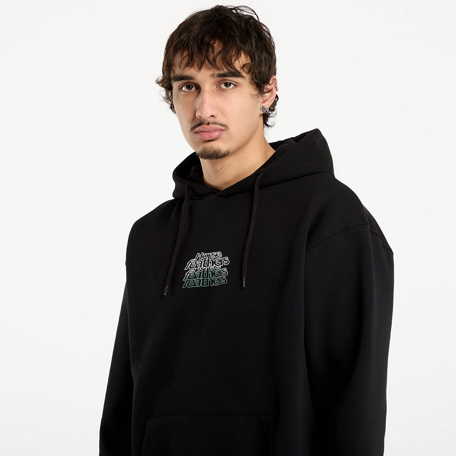 Mikina Horsefeathers Sweatshirt Rollin L Čierna | SM1388C, 1