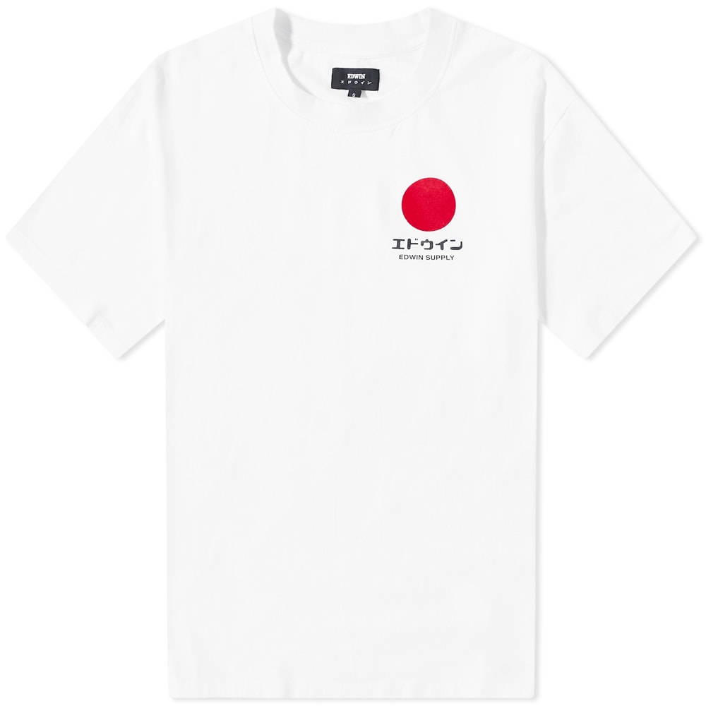 Tričko EDWIN Japanese Sun Supply Tee Biela | I031126-267, 0