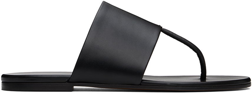 Oblečenie The Row The Row Signum Thong Sandals Čierna | F1534-L57, 0