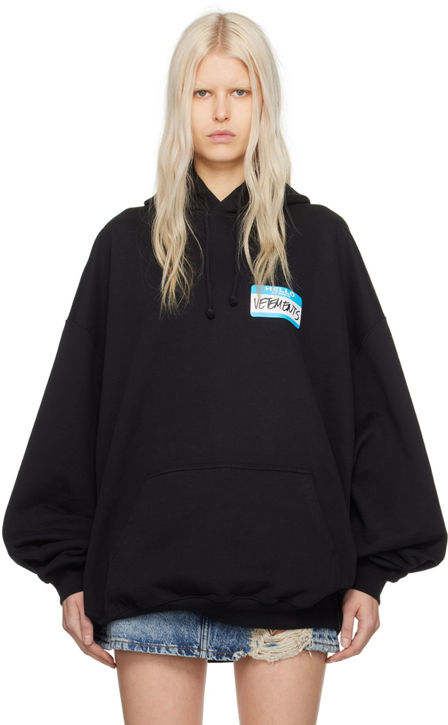 Mikina VETEMENTS 'My Name Is' Hoodie Čierna | UE64HD900B, 0