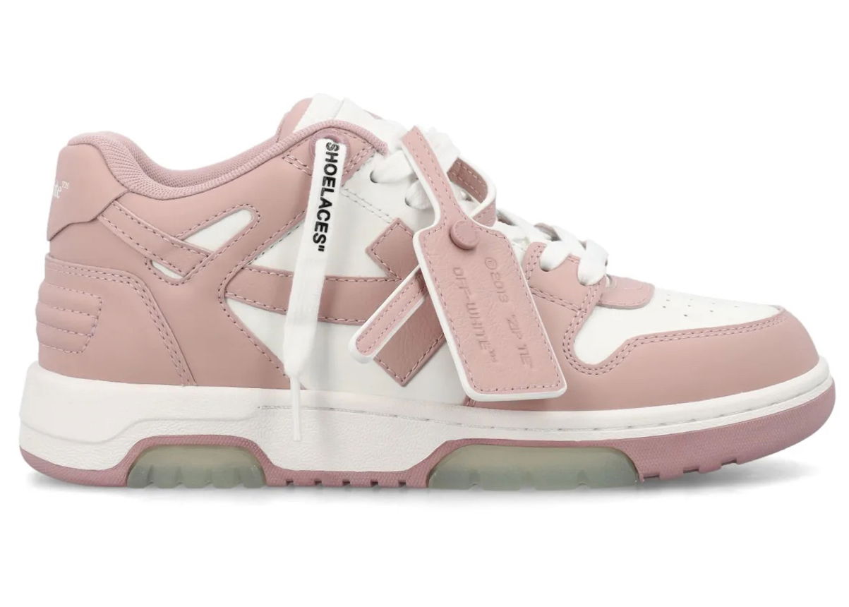 Out Of Office Calf Leather "White Pink" W