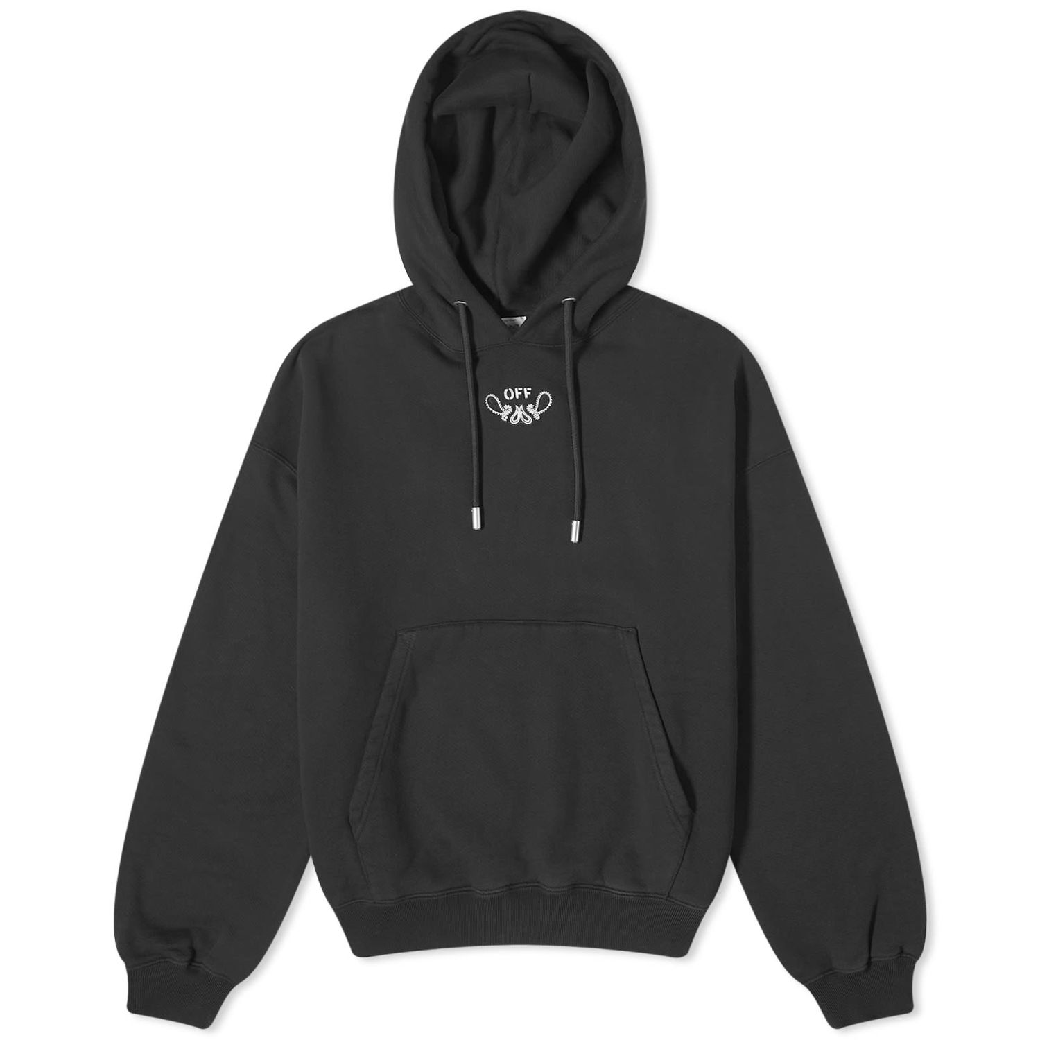 Mikina Off-White Bandana Half Arrow Popover Hoodie Čierna | OMBB118S24FLE0011001, 0